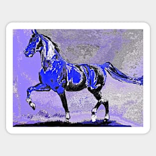 Horse:  Majestic Stallion Abstract Sticker